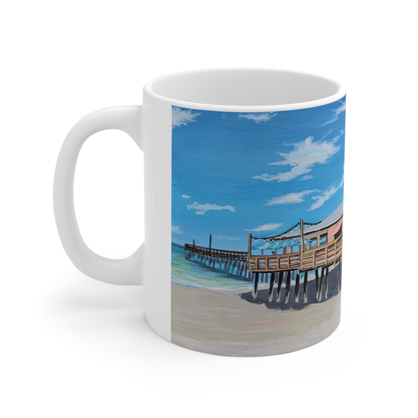 Fishheads Pier Ceramic Mug 11oz