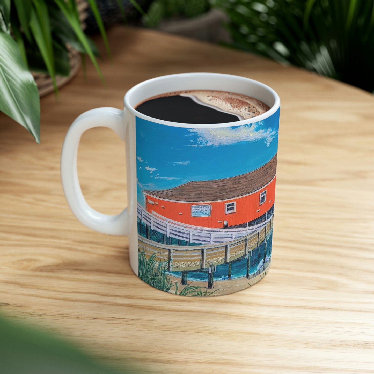 Rodanthe Pier Ceramic Mug