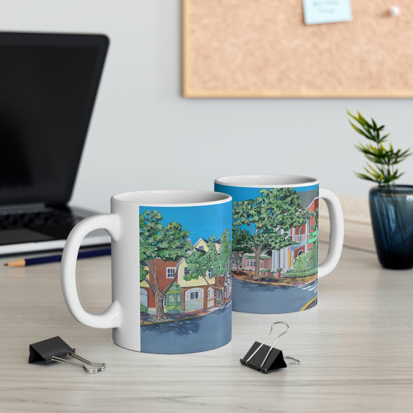 Downtown Manteo Ceramic Mug