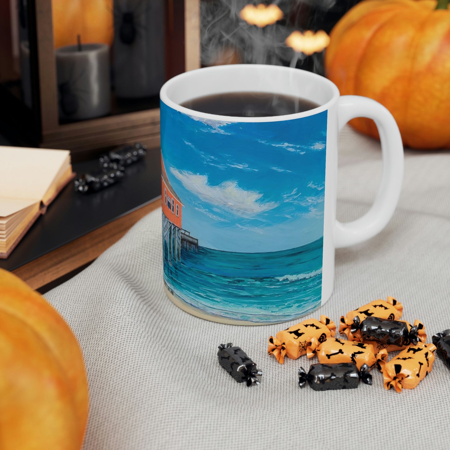 Rodanthe Pier Ceramic Mug