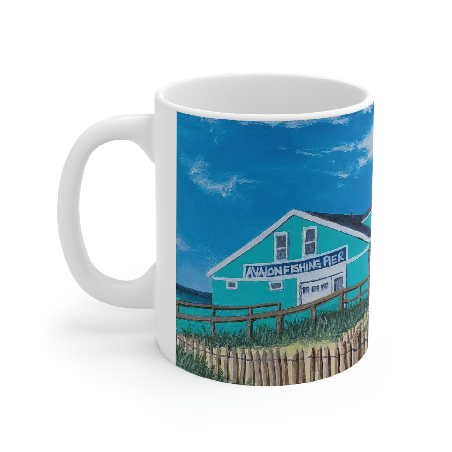 Avalon Pier Ceramic Mug
