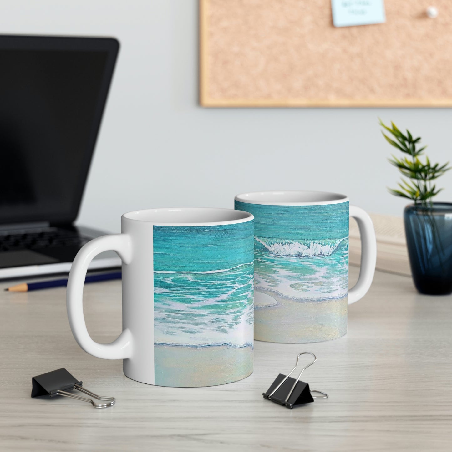 Beach Wave Ceramic Mug