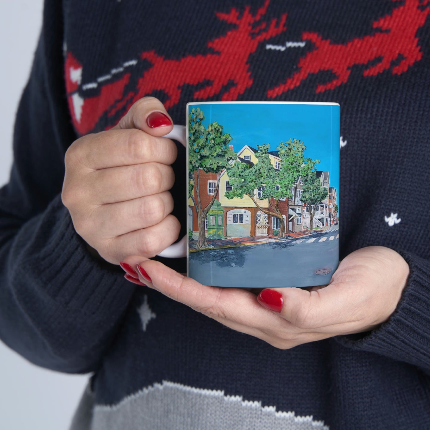 Downtown Manteo Ceramic Mug