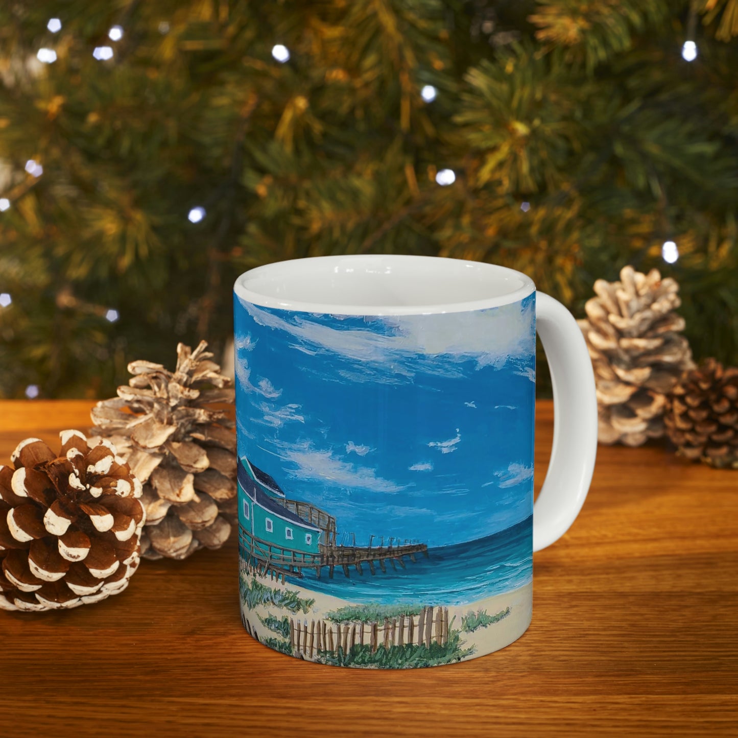 Avalon Pier Ceramic Mug