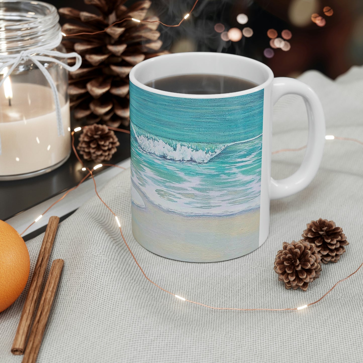 Beach Wave Ceramic Mug