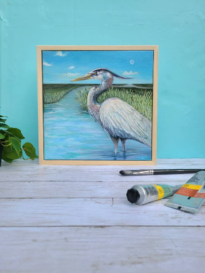 Heron in the Marsh