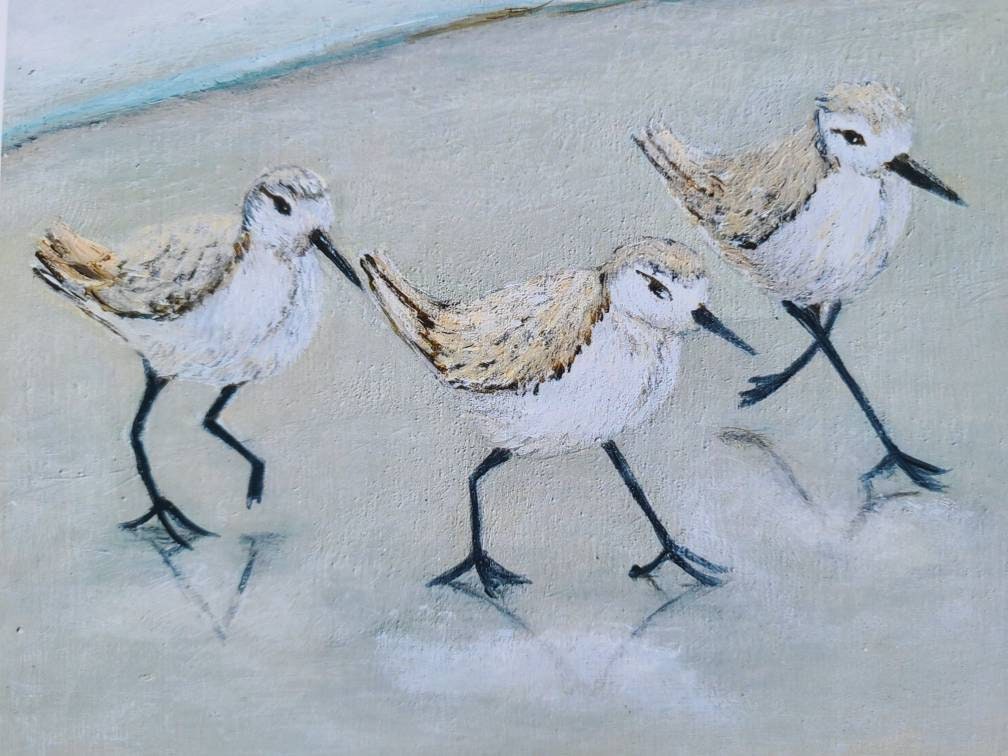 Birds Running Print