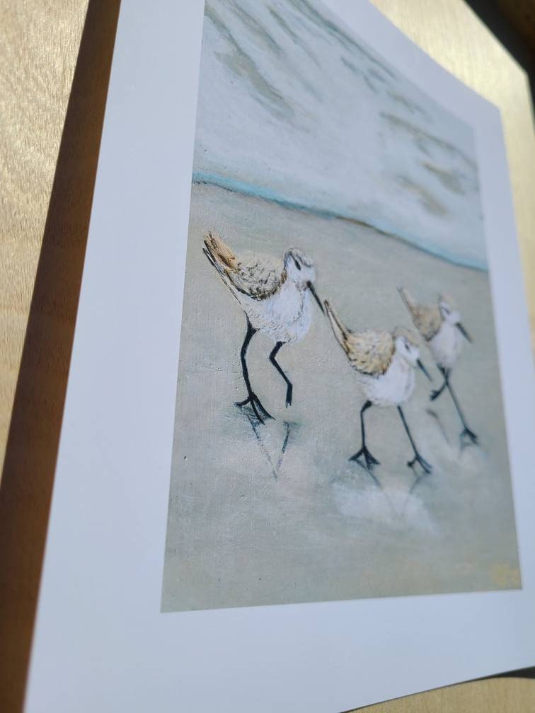 Birds Running Print