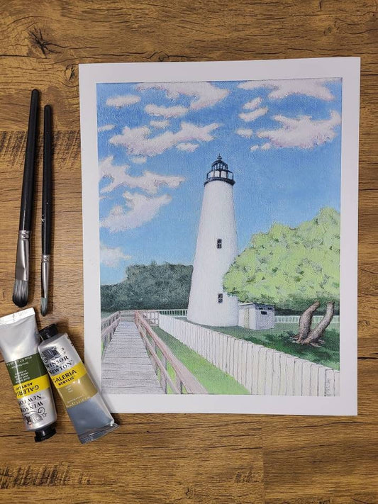 Ocracoke Island Lighthouse Print