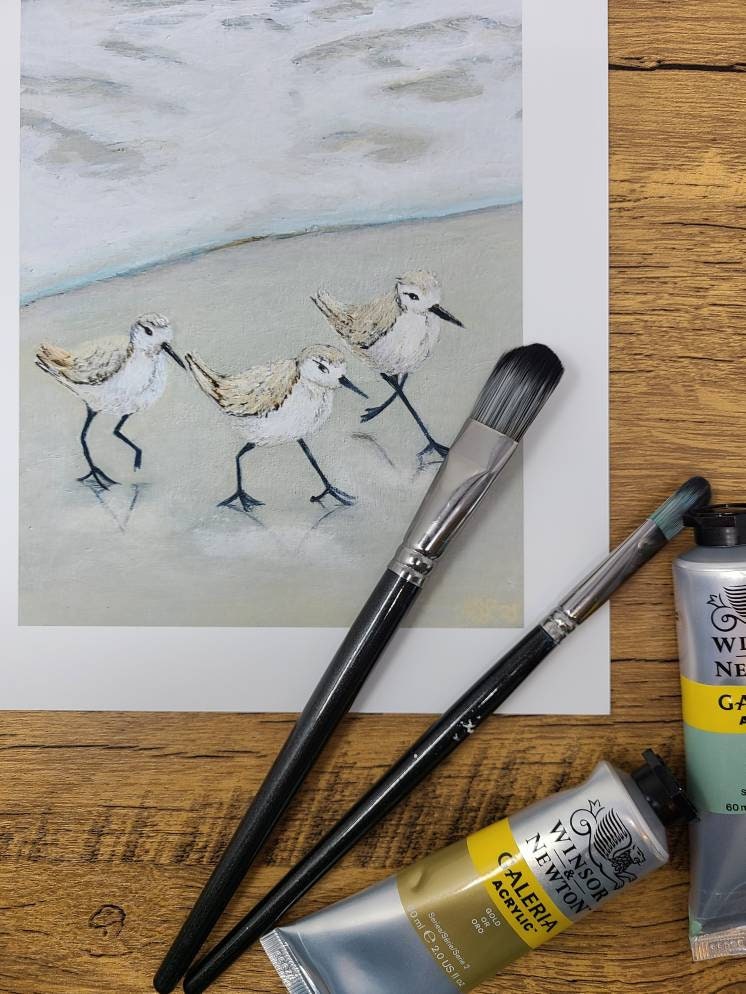 Birds Running Print