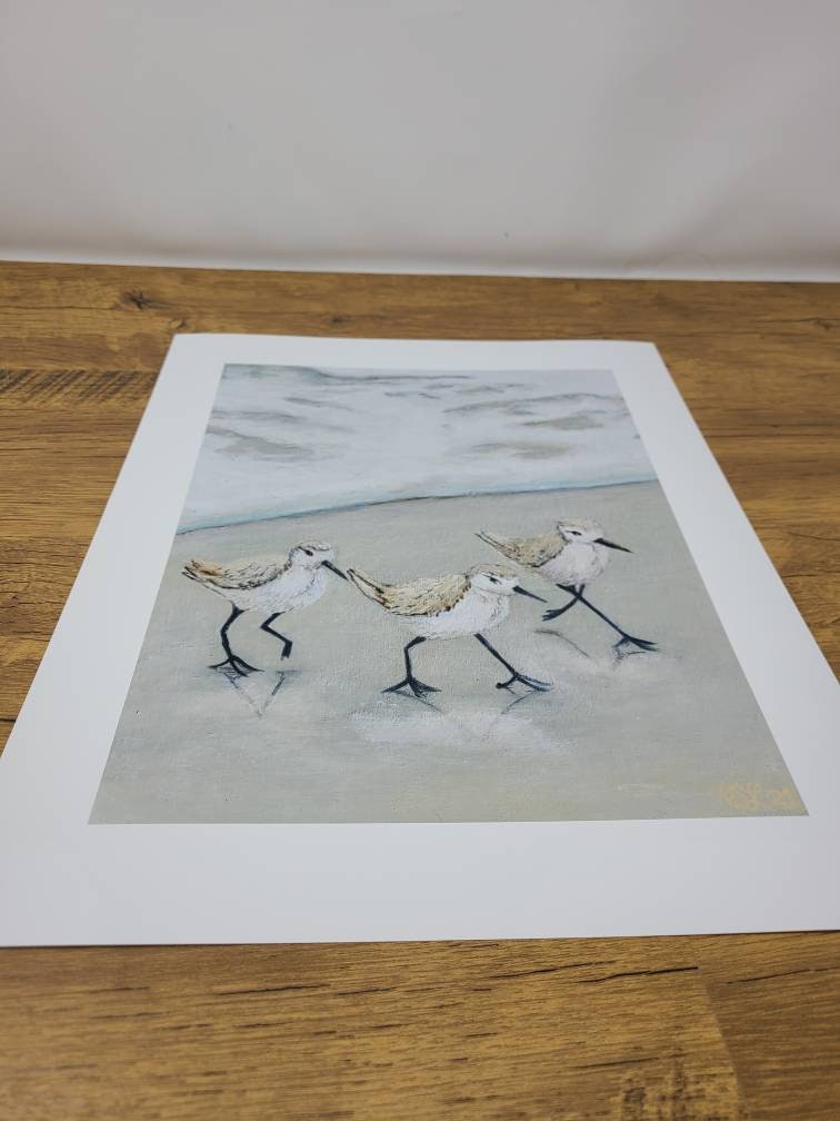 Birds Running Print