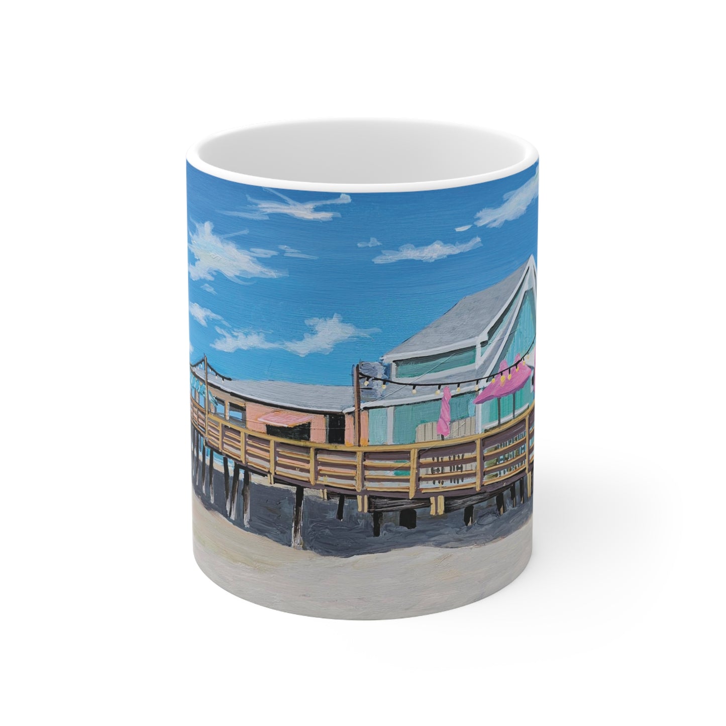 Fishheads Pier Ceramic Mug 11oz