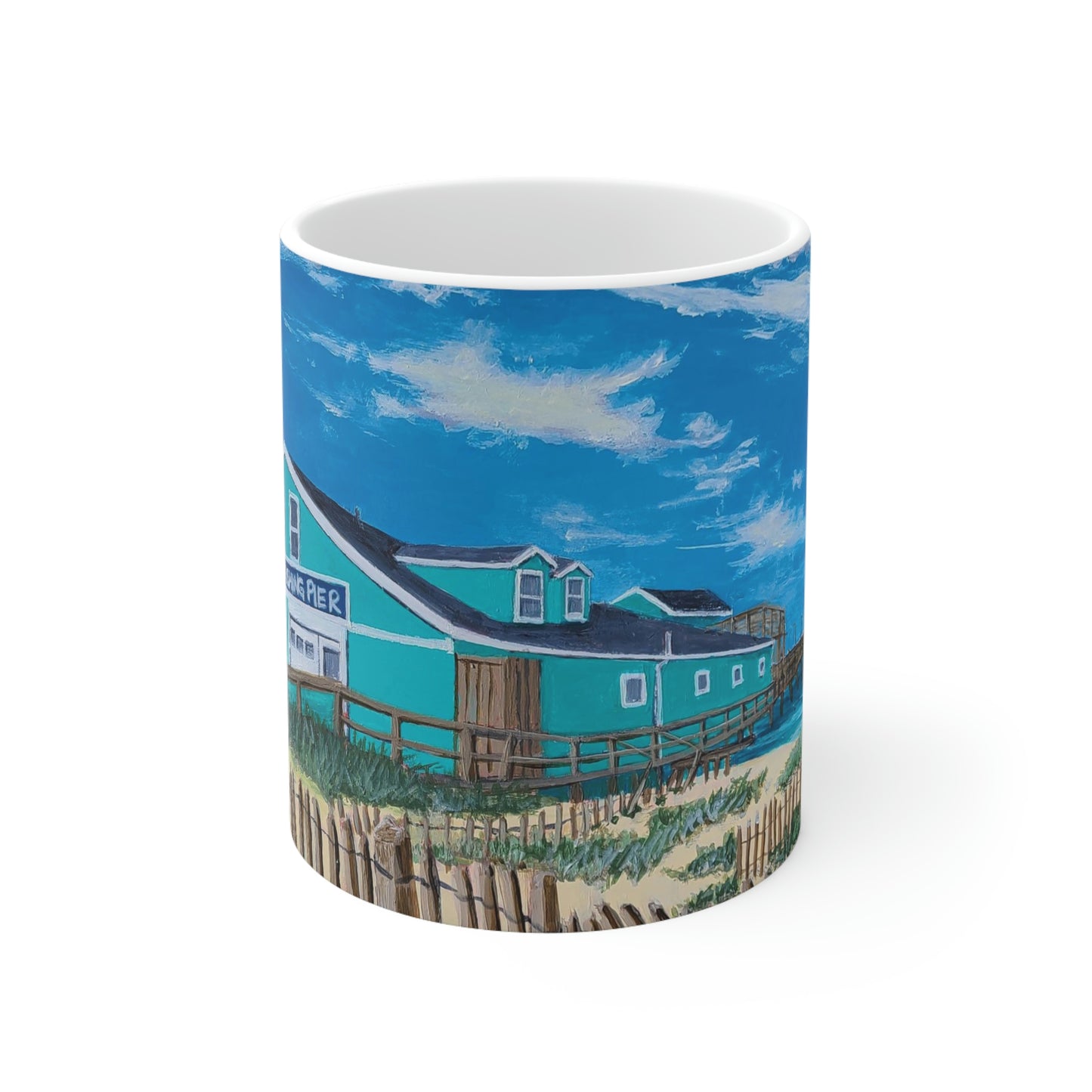 Avalon Pier Ceramic Mug