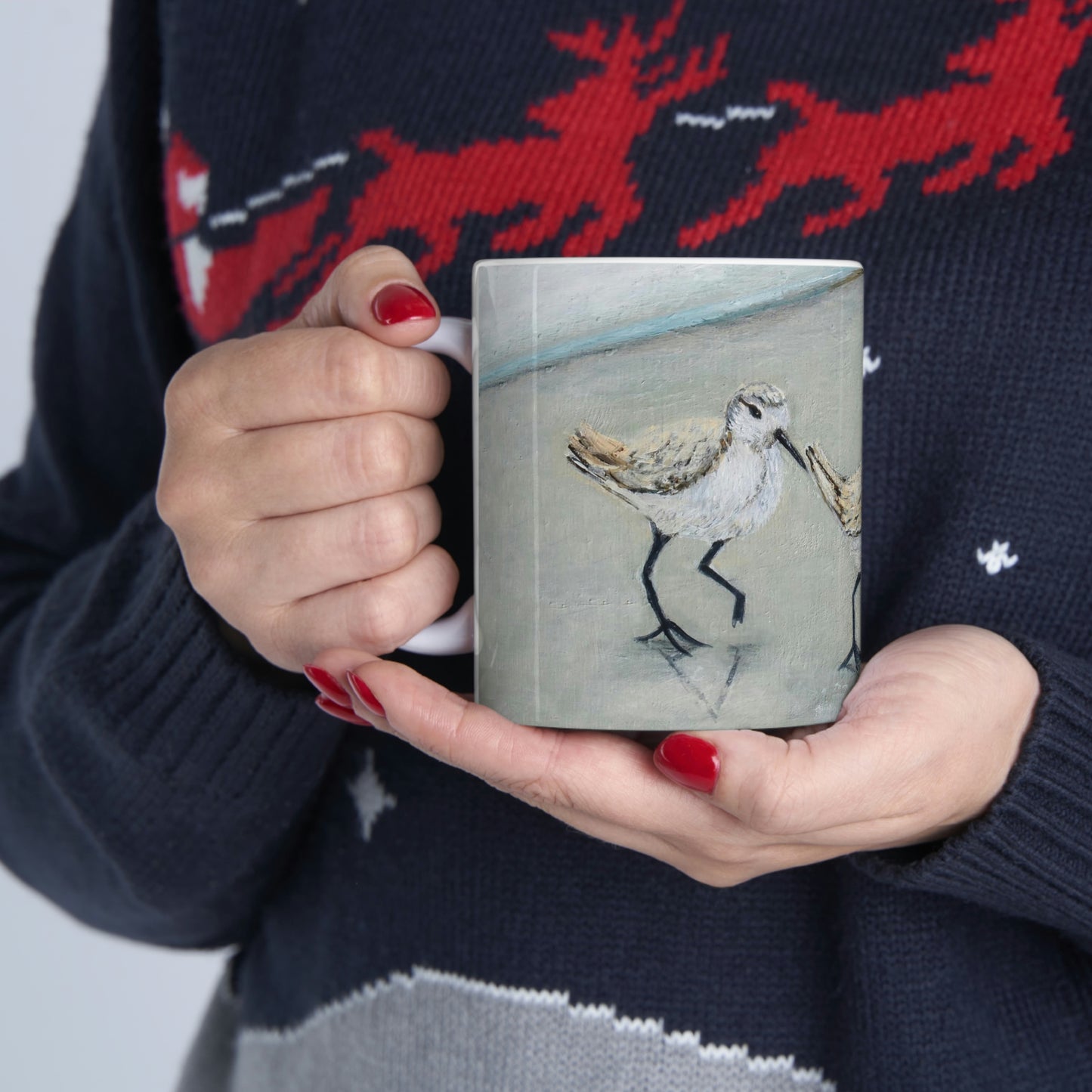 Birds Running Ceramic Mug