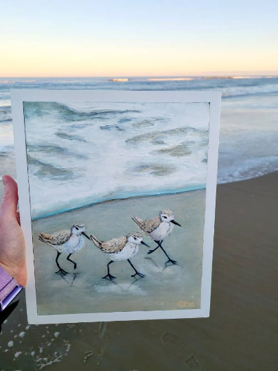 Birds Running Original