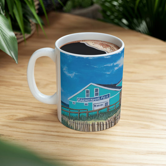 Avalon Pier Ceramic Mug