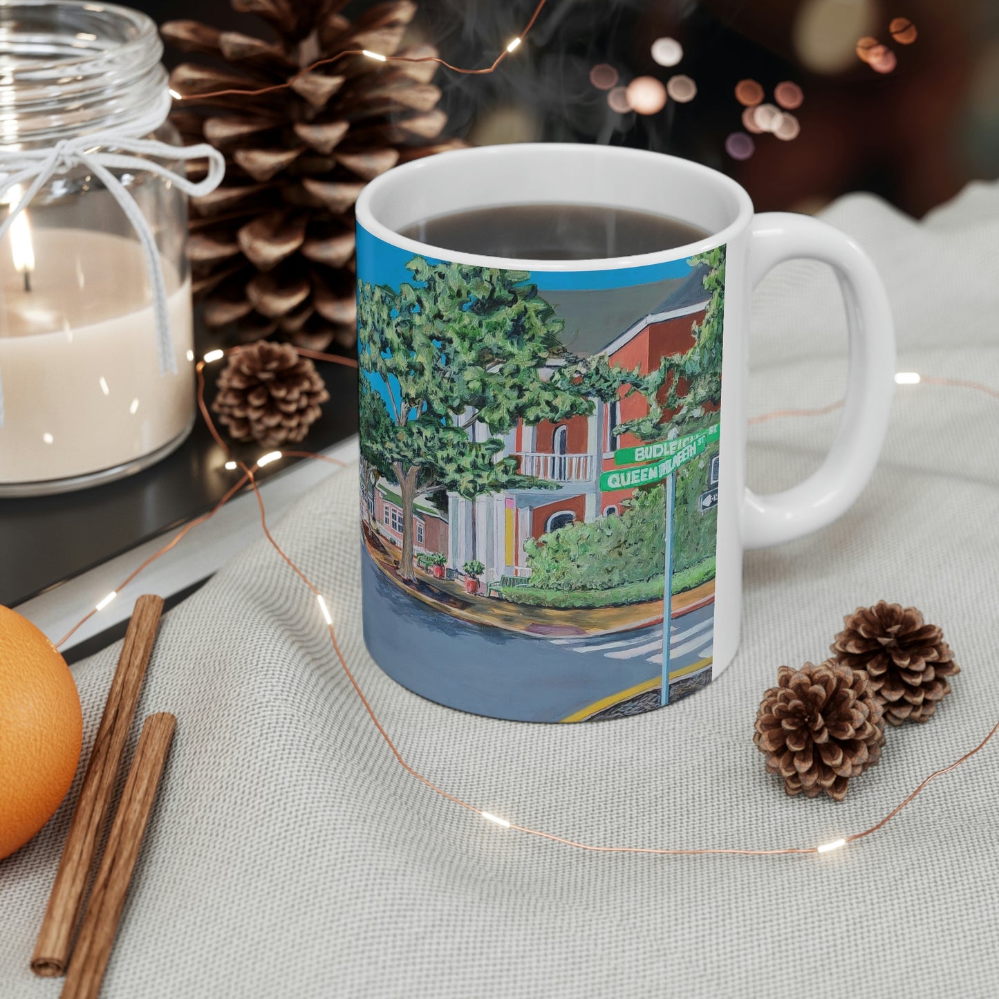 Downtown Manteo Ceramic Mug